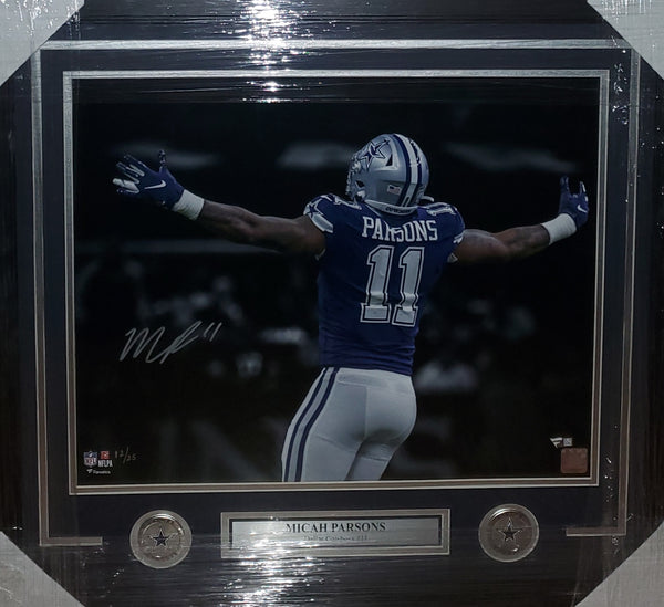 Dallas Cowboys Micah Parsons Framed Autographed 16x20 LE 12/25 (Fanatics)