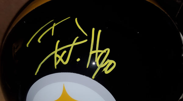 Pittsburgh Steelers T.J. Watt Autographed Full Size Replica Speed Helmet (BAS)