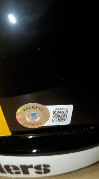 Pittsburgh Steelers T.J. Watt Autographed Full Size Replica Speed Helmet (BAS)