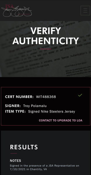 Pittsburgh Steelers Troy Polamalu Video/LED Framed Autographed Authentic Nike Replica Jersey with Double Suede (JSA)