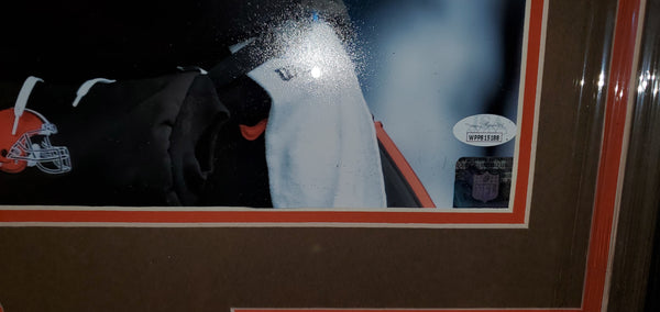 Cleveland Browns Baker Mayfield & Nick Chubb Framed Autographed 16x20 (JSA)