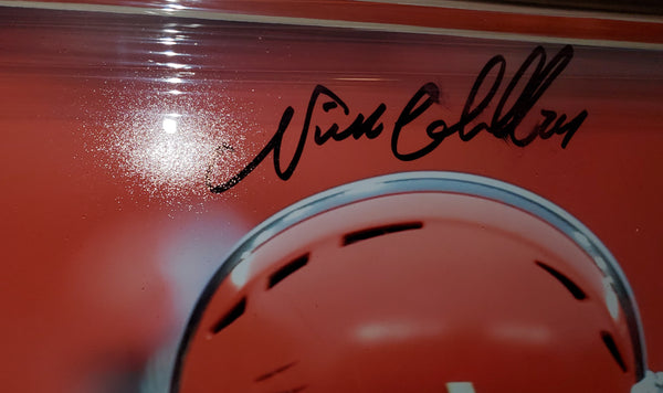 Cleveland Browns Baker Mayfield & Nick Chubb Framed Autographed 16x20 (JSA)