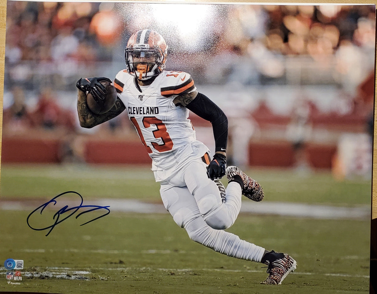 ODELL BECKHAM JR AUTOGRAPHED CLEVELAND BROWNS JERSEY JSA