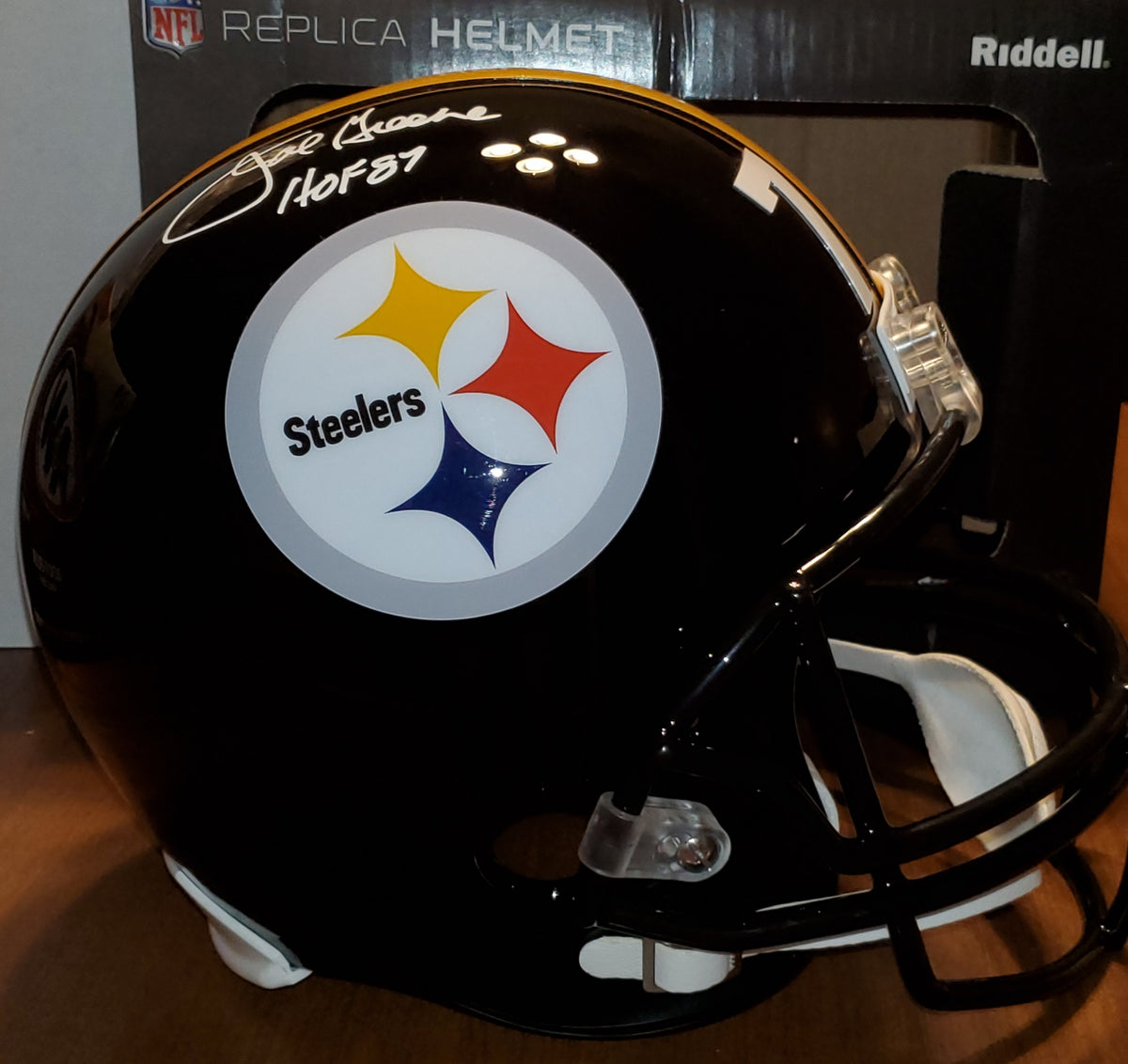 Steel Curtain, Pittsburgh Steelers signed full size authentic helmet