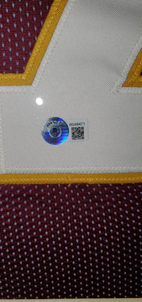 Washington Redskins Terry McLaurin Framed Custom Jersey with Scary Terry Inscription and Suede Upgrade (BAS)