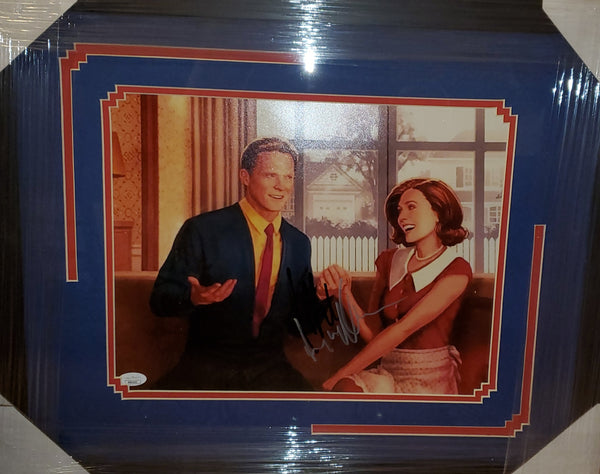 Marvel Elizabeth Olsen & Paul Bettany Framed Autographed Wanda Vision 11x14 Photo (JSA)