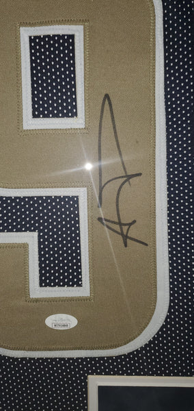 St. Louis Rams Aaron Donald Framed Autographed Custom Jersey with Suede Upgrade (JSA)