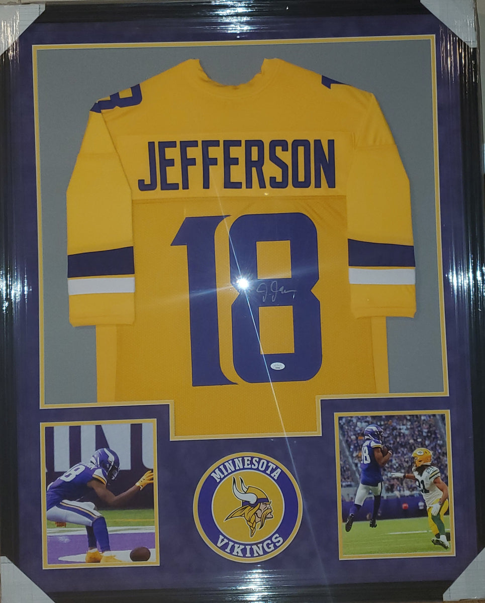 Aaron Donald Framed Autographed Custom Jersey with Suede Upgrade (JSA) –  Muncy's Memorabilia