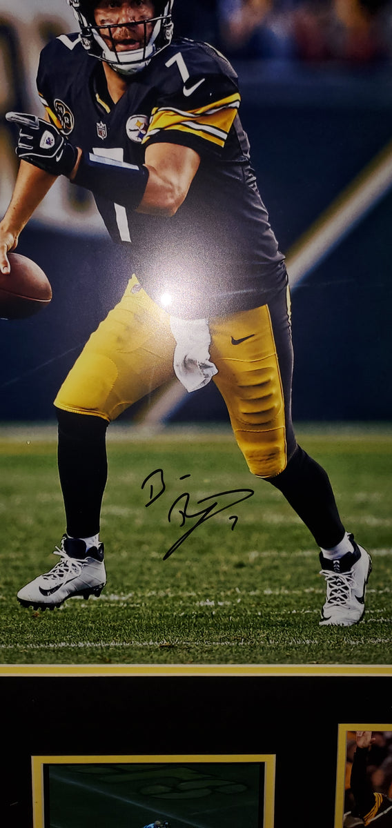 Pittsburgh Steelers #7 Ben Roethlisberger the Look Signed Framed 16x20 Photo