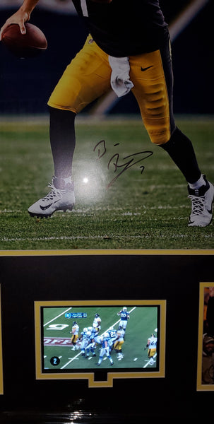 Pittsburgh Steelers Ben Roethlisberger Autographed Video Framed 16x20 Photo (Fanatics)