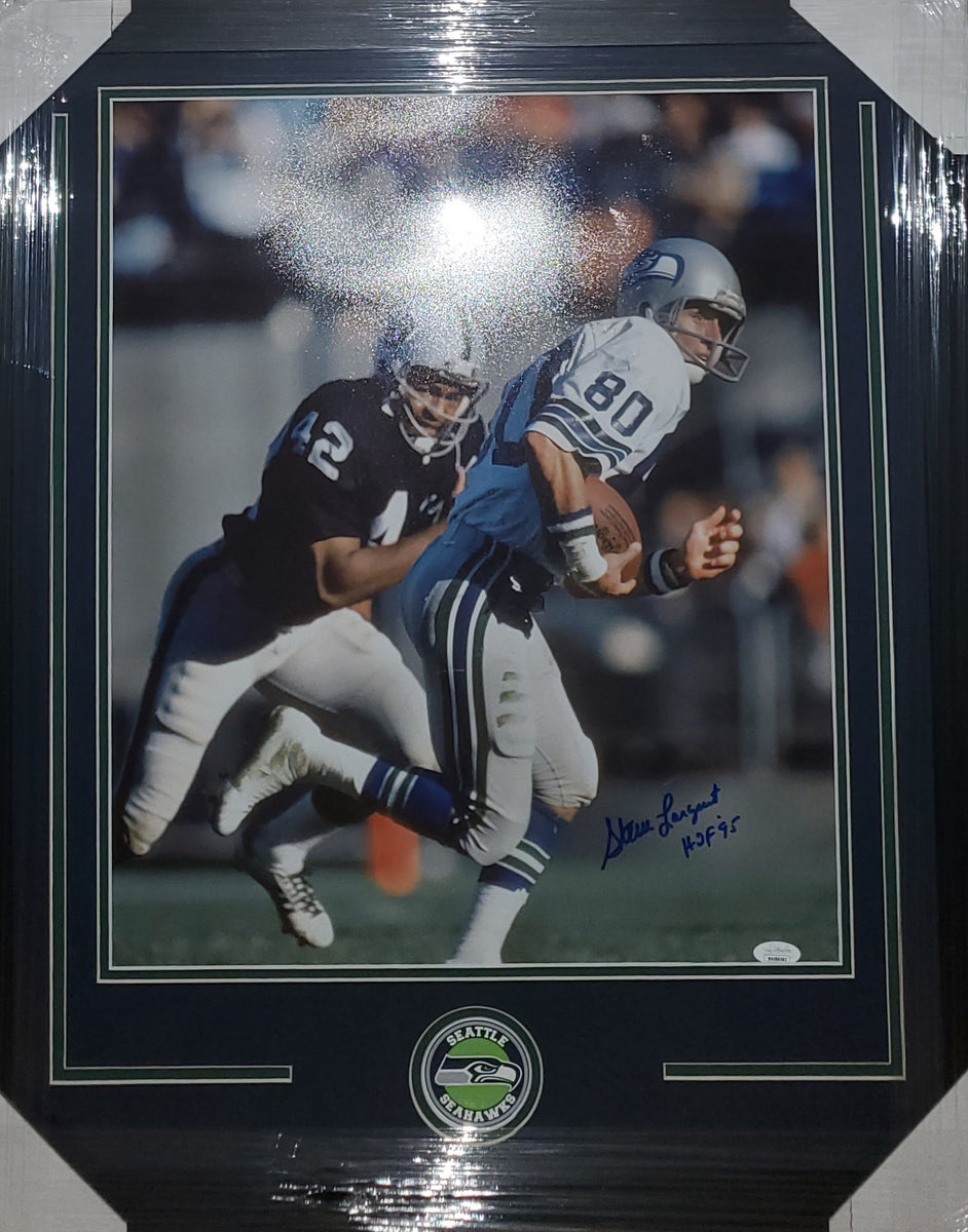 Steve Largent Seattle Seahawks 16-1 16x20 Autographed Photo - JSA