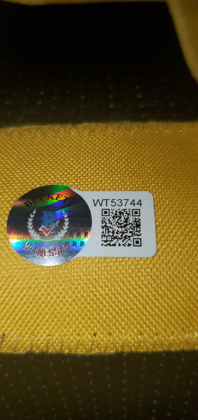 Pittsburgh Steelers Hines Ward Framed Autographed Custom Color Rush Jersey (BAS)