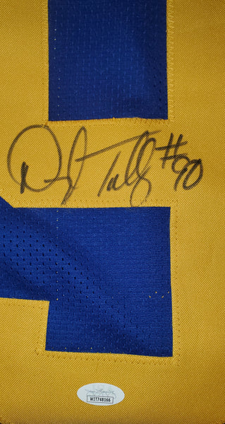 Darryl Talley Autographed Custom West Virginia Jersey (JSA)