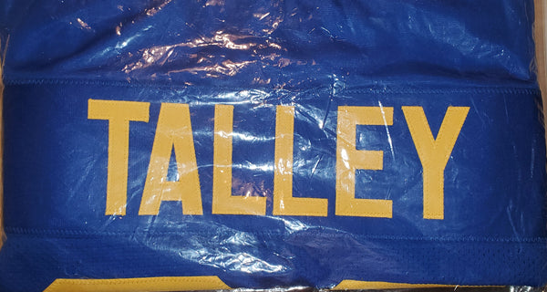 Darryl Talley Autographed Custom West Virginia Jersey (JSA)