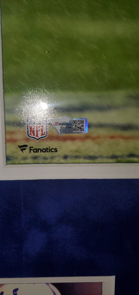 Indianapolis Colts Video Framed Autographed Peyton Manning 16x20 with HOF 21 Inscription and Suede (Fanatics)