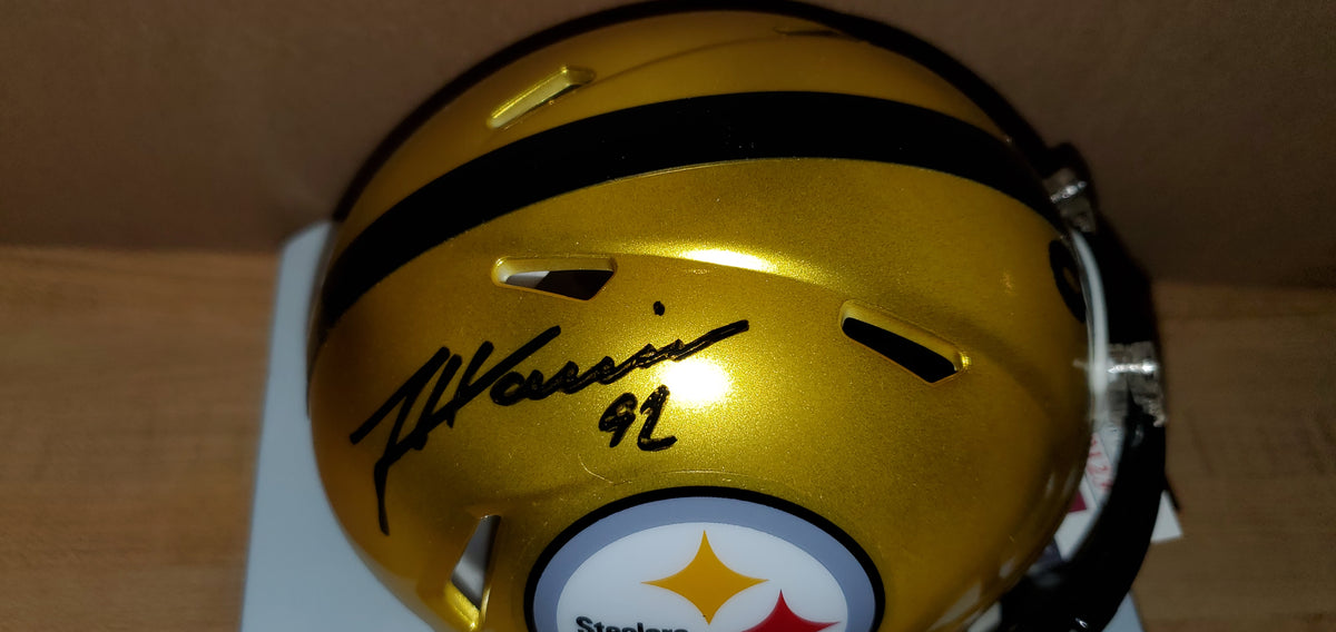 Pittsburgh Steelers James Harrison Signed Speed Mini Helmet with JSA C –  Prime Time Sports