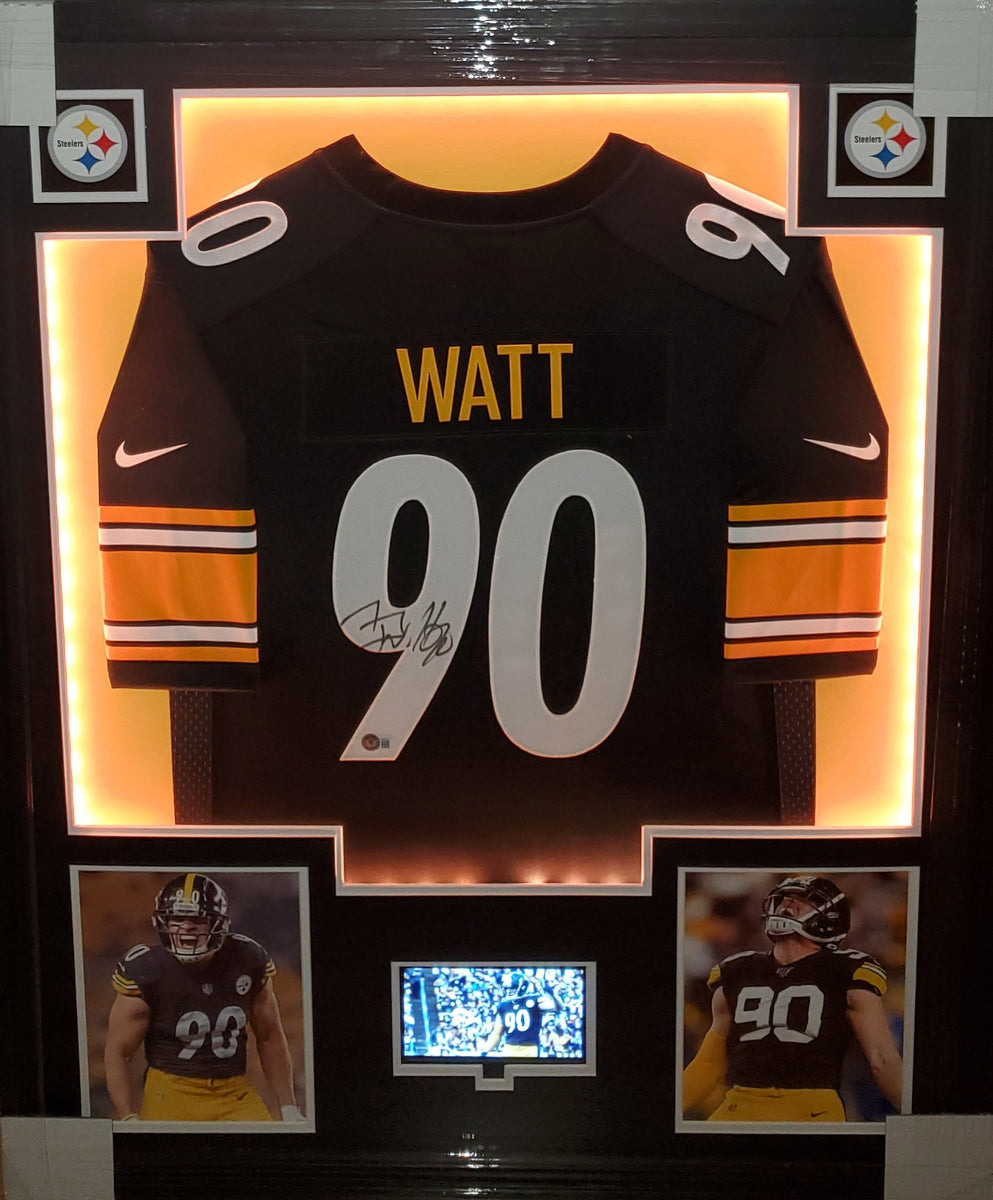 T.J. Watt Pittsburgh Steelers Fanatics Authentic Autographed Nike Color  Rush Limited Jersey - Black