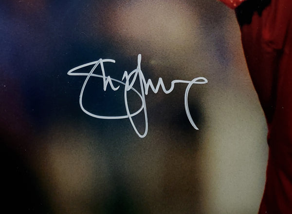 San Francisco 49ers Video Framed Steve Young Autographed 16x20 with suede (Radtke)