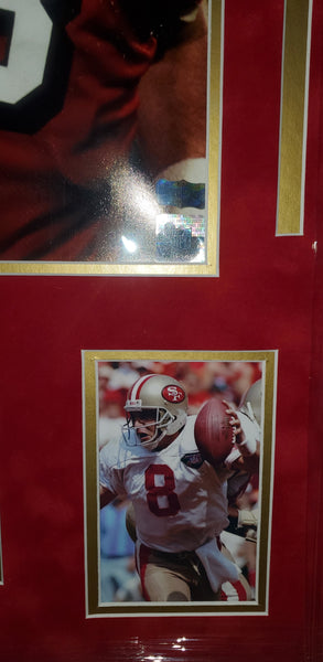 San Francisco 49ers Video Framed Steve Young Autographed 16x20 with suede (Radtke)