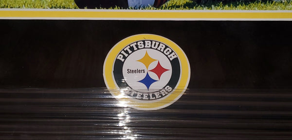 Pittsburgh Steelers Framed James Harrison Autographed 16x20 with suede (JSA)