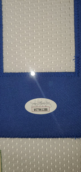 Dallas Cowboys Ceedee Lamb Framed Autographed Custom Jersey with Holographic Mat (JSA).