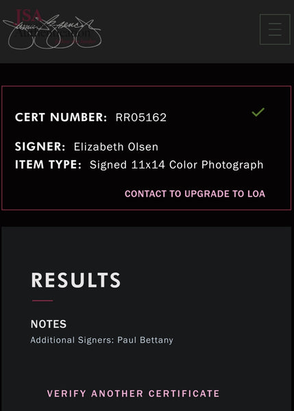 Marvel Elizabeth Olsen & Paul Bettany Framed Autographed Wanda Vision 11x14 Photo (JSA)