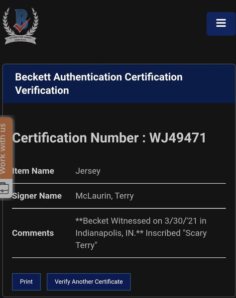 Washington Redskins Terry McLaurin Framed Custom Jersey with Scary Terry Inscription and Suede Upgrade (BAS)