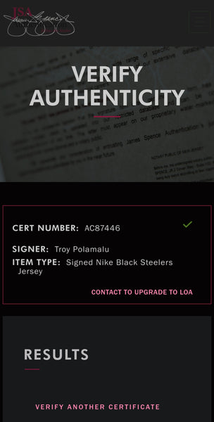 Pittsburgh Steelers Troy Polamalu Autographed Authentic Nike Salute to Service Video Framed Jersey with Suede Upgrade (JSA)