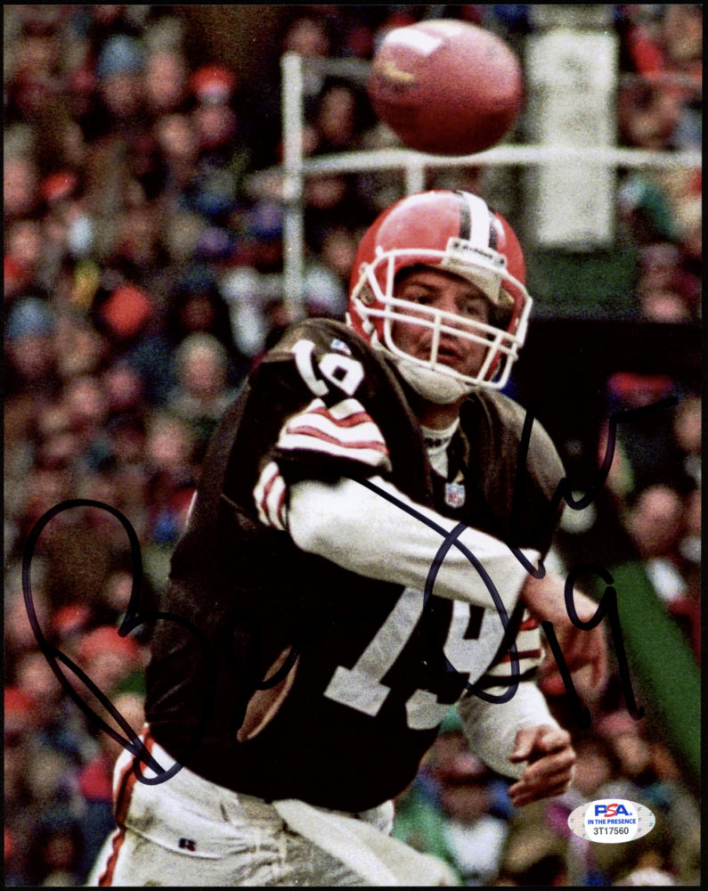 bernie kosar autographed football