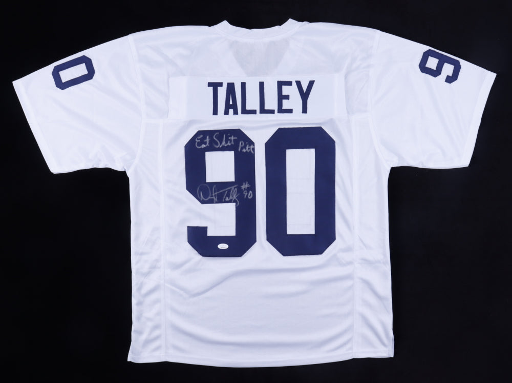 Darryl Talley Autographed Jersey with Eat S*** Pitt Inscription (JSA)