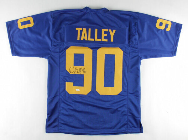 Darryl Talley Autographed Custom West Virginia Jersey (JSA)