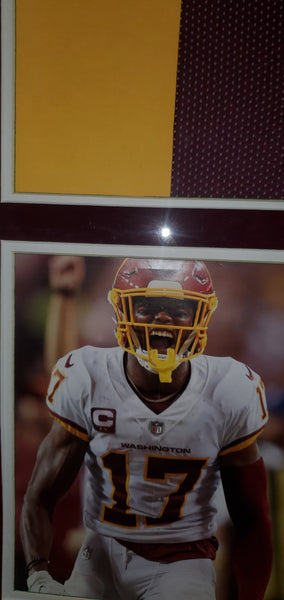 Washington Redskins Terry McLaurin Framed Custom Jersey with Scary Terry Inscription and Suede Upgrade (BAS)