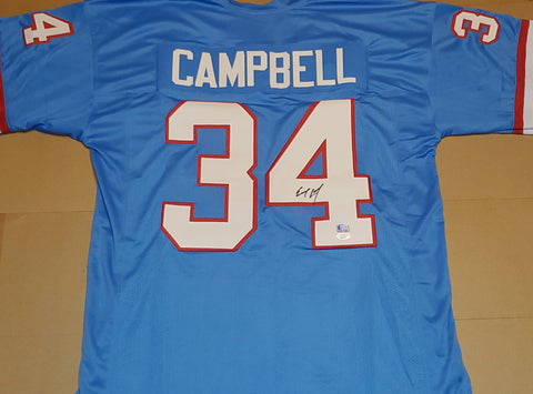 Earl Campbell Autographed Custom Jersey (JSA)