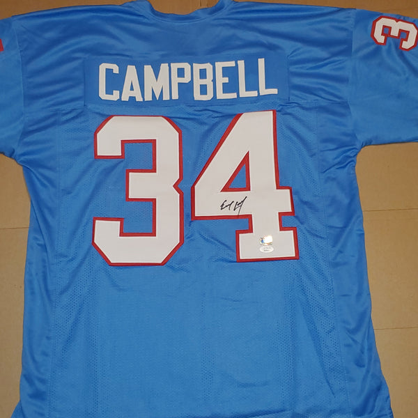 Earl Campbell Autographed Custom Jersey (JSA)