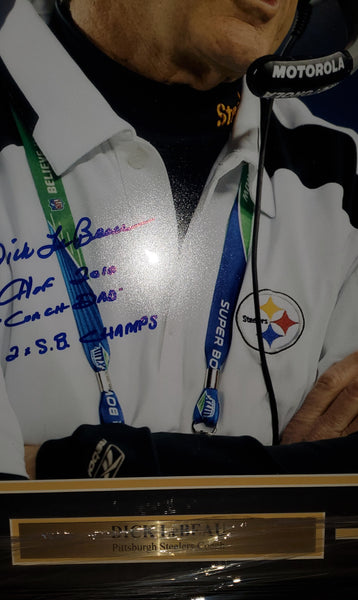 Pittsburgh Steelers Dick Lebeau Framed Autographed 16x20 with Inscriptions (JSA)