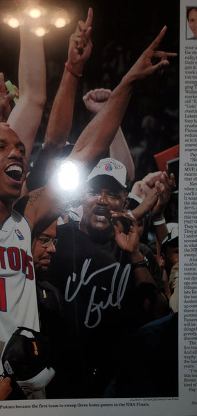 Detroit Pistons Chauncey Billups Autographed 16x22 Photo (JSA Hologram)