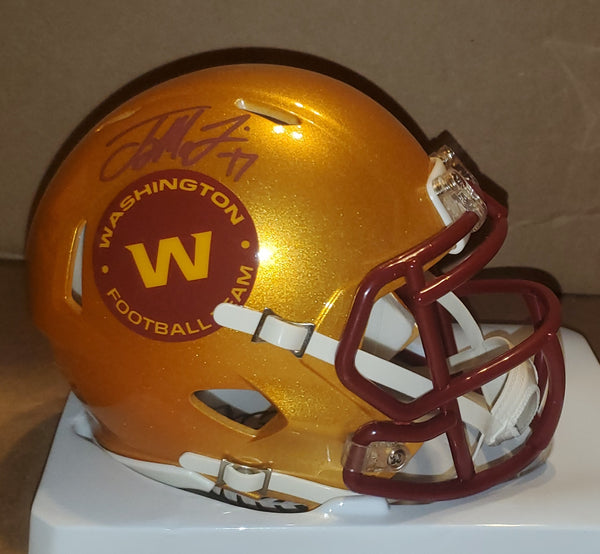 Washington Football Team Terry McLaurin Autographed Flash Speed Mini Helmet (BAS)