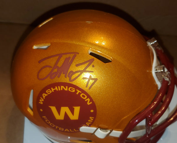 Washington Football Team Terry McLaurin Autographed Flash Speed Mini Helmet (BAS)