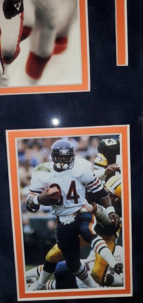 Chicago Bears Walter Payton Video Framed Autographed 16x20 with Suede (PSA LOA)