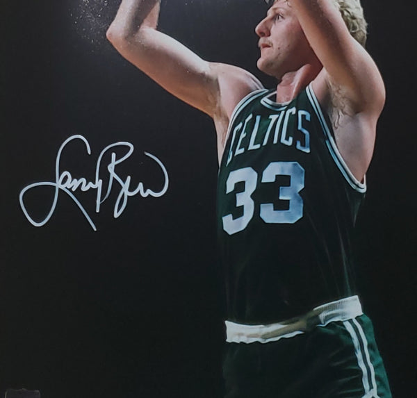 Boston Celtics Larry Bird Autographed 16x20 Photo (Radtke)