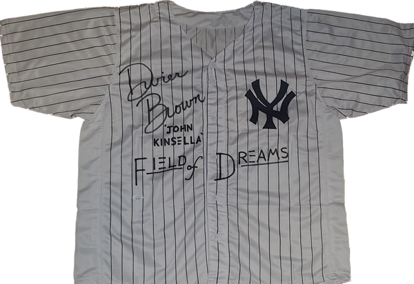 Dwier Brown Autographed Custom Yankees Jersey with Inscription (JSA)