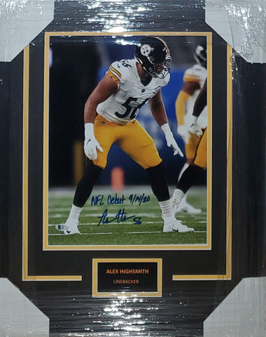 Pittsburgh Steelers Framed Alex Highsmith 11x14 Photo with Inscription (BAS)