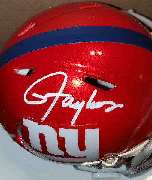 New York Giants Lawrence Taylor Autographed Flash Speed Mini Helmet (JSA)