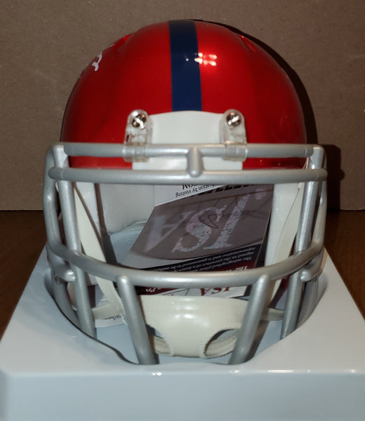 New York Giants Lawrence Taylor Autographed Flash Speed Mini Helmet (JSA)