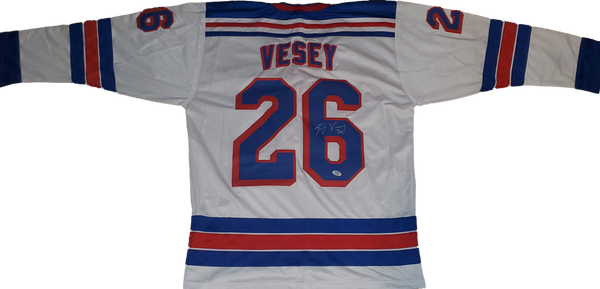 Jimmy Vesey Autographed Custom Jersey (PSA/DNA)