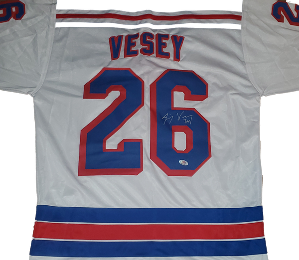 Jimmy Vesey Autographed Custom Jersey (PSA/DNA)