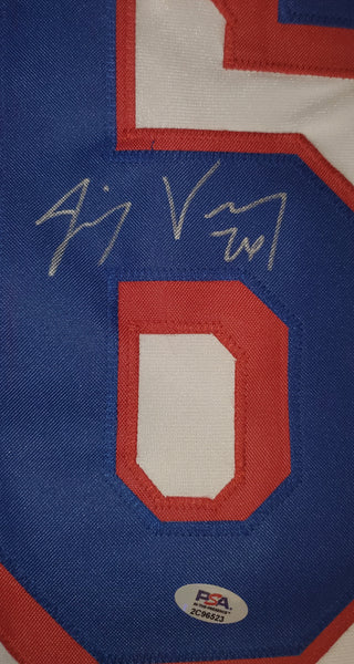 Jimmy Vesey Autographed Custom Jersey (PSA/DNA)