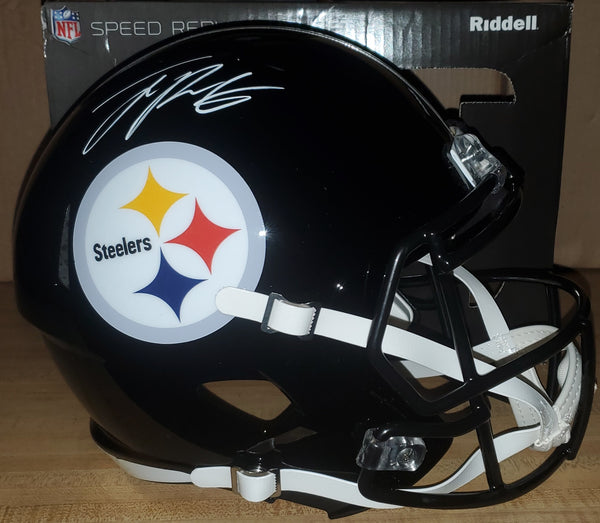 Pittsburgh Steelers Autographed Joey Porter Jr. Full Size Speed Replica Helmet (TSE)