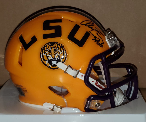 Louisiana State University Autographed Alan Faneca Speed Mini Helmet (TSE)