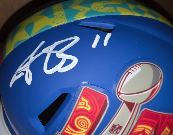 AJ Brown Philadelphia Eagles Super Bowl LIX (59) Autographed Helmet (BAS)